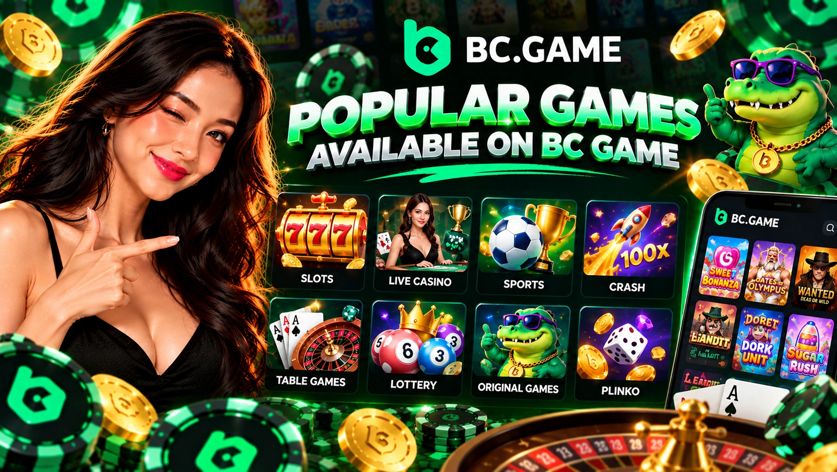 Popular Games Available on BC Game