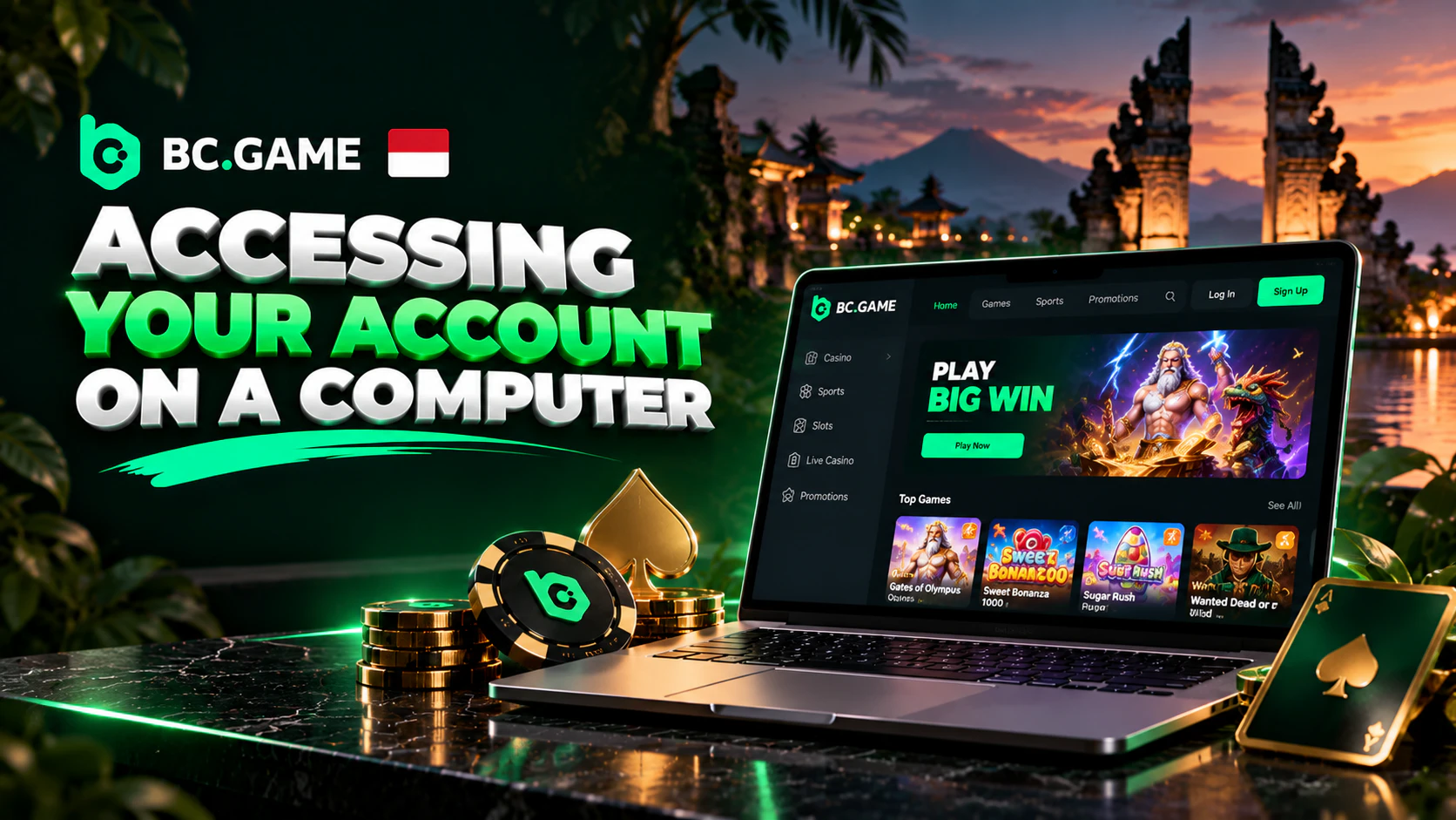 Accessing Your Account on a Computer for Indonesia