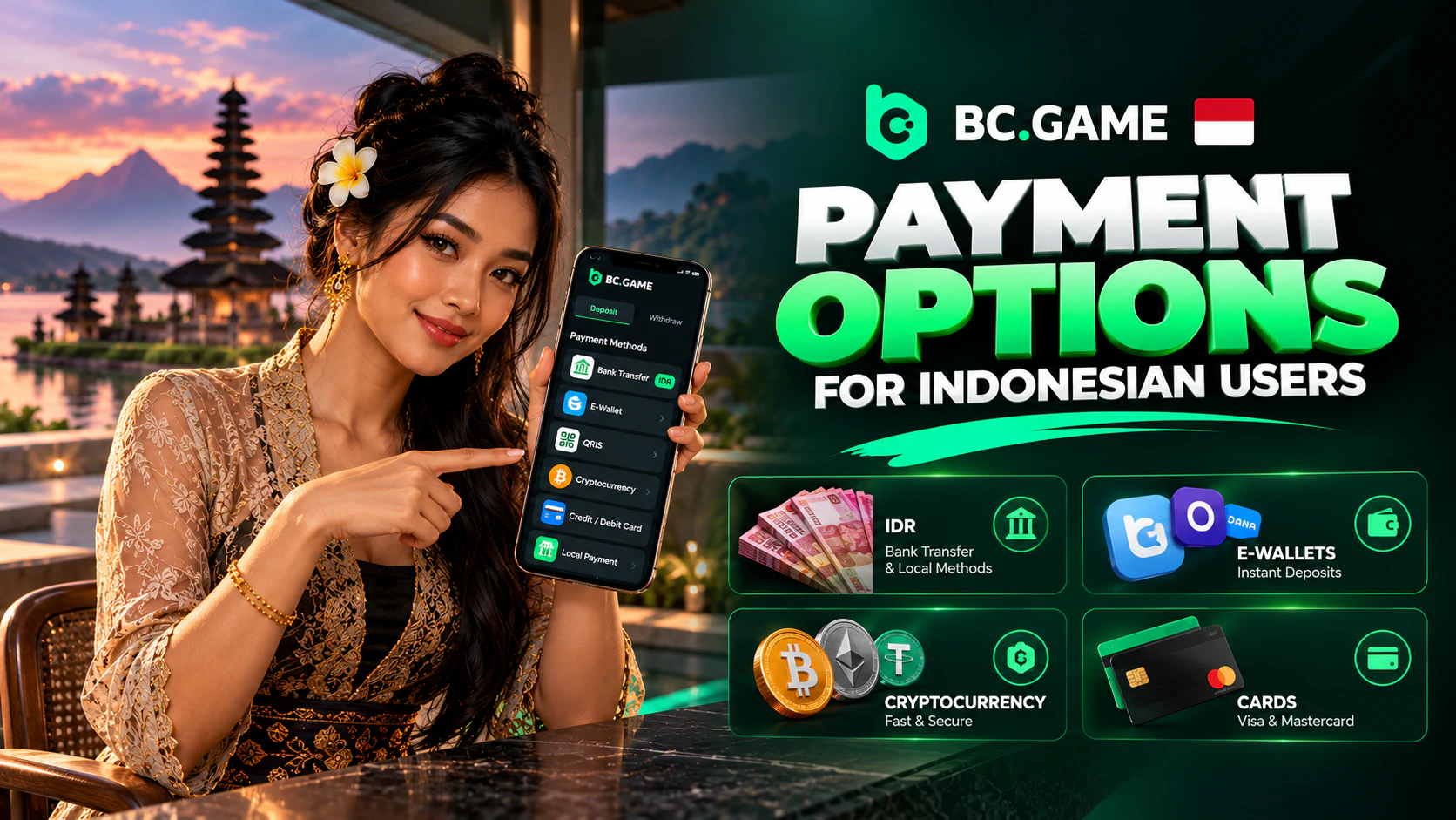Payment Options in BC Game for Indonesian Users